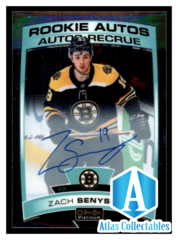 2019-20 O-Pee-Chee Platinum Rookie #RZS Zach Senyshyn Bruins Auto